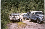 Landy traffic at the camp.