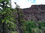 Spectacular rockie outgrowths along Dead Man Valley