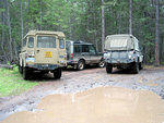 Dead Man Falls lead-in road. A bit of mud to park in.