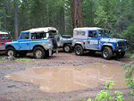 Dead Man Falls lead-in road. A bit of mud to park in.