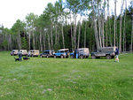 Taking a break in another meadow while looking for the Bonaparte River crossing.