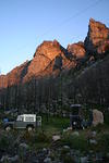 Camped on the East Rosebud in Montana