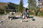 Camped in a river bed in eastern Washington