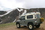 Overlook of glacial lake Bearclaw pass