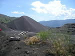 What's left of the slag piles up the Granby from Grand Forks. They are now being recycled to get at additional minerals, and then turned into sandblasting material.