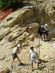 John and Dave looking for barites.