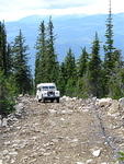 Randy making the final climb.