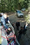Hans packs absailing gear onto DF