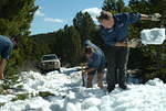 This was a tough climb with really deep snow
