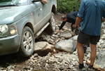 Rocks that move unlike the German off-road courses
