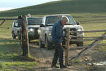 1 of 50 gates open & closed during 2 days driving Douglas Lake Ranch trails