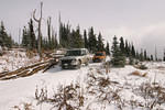 Snow on Crowfoot Mtn scouting