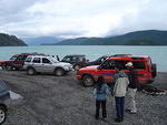 Lunch on the gravel beach