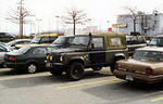 Gerry's D90, with Phil and Deb's Yellow Disco and Andrew's Rangie in the background.