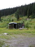 Old gold mine shacks.