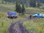 Then down a steep hill.
