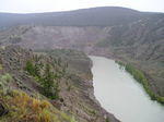 Farwell Canyon with collapsed river bank.