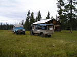 Cowboy range cabin south of Scum Lake, heading for Nemiah Rd.