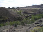 This trail leads to the Gang Ranch through the back way.