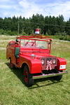 Fire engine vertical shot