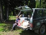 15. That's enough work - How about Lunch - Lodestone Lake Whipsaw - July 2005. JPG0015