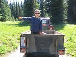 26. Garbage spotting- Bailey spots another disgarded beer can -Whipsaw - July 2005. JPG0026