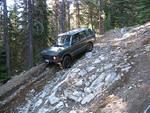 37. Andy in Low for a hill descent - Whipsaw - July 2005. JPG0037
