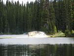 44. Mark departing Wells Lake camp site - Whipsaw - July 2005. JPG0044