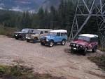 Four trucks made it for what was hoped to be our second snow run of the year -- Andy, Shawn, Dave and Kris & Mark