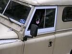Charlie at the wheel.