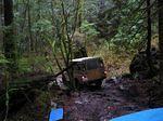 Shawn negotiates a 3 point turn in a tight corner.