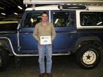 A very happy Ryan Ulansky and his Best of Show RHD Defender 110. Ryan formerly from Calgary has now moved out to BC.