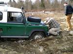 Bill gets to try out his new winch pretty darn quick!