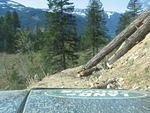 27. Fallen log on a thin mountain trail..jpg