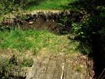 Doesn't look that deep - but there was about a 7 feet deep washout hole on the far side of the bridge.