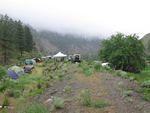 Rain at camp