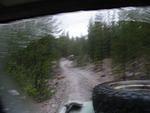 Bad weather on the road