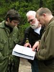 Dave, Rick & Glenn go over the mapbook.