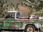 Oliver says, "Hey, I know this truck!"