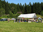 An overall view of the camp for the Rally.