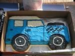 Great (and tasty too!) Land Rover cake.