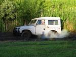 Oliver Balme tries the mud bog in his 1970 Series IIA.