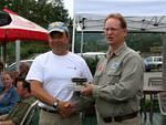 Rover-Landers of BC Treasurer Stuart Longair wins the 'Broken Pulley Award' for the biggest boo-boo of the day.