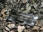 Big Jim's memorial plaque.