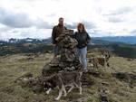 A rare Blair shot! Thanks to Andy of Pamela & Dave (plus pups) and their picture taken at the far cairn.