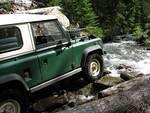 Bill heading over where the creek overflowed the road - always way more trickier than photos show.
