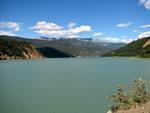 Another shot of Carpenter Lake's green water.