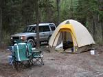 Camp Blair at the lower Copper Creek campsite.