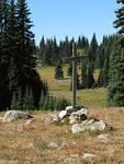 John Holding's gravesite early on in the Whipsaw.