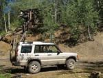 The Disco posing by the abandoned mine.